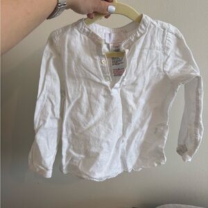 Jacadi dress shirt cotton and linen size 36M